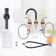 8 Inch Widespread Double Handle Bathroom Faucet With Pop-Up Drain Kit