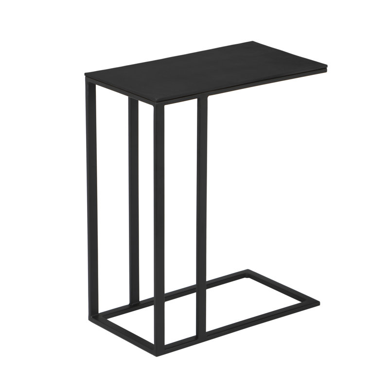Tanu End Table, Antique Zinc, 23.6" H x 16.5" W x 10" D