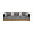 Camery 92.5'' Wide Rectangle Steel Patio Sofa with Cushions