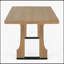 Table de salle à manger rectangulaire robuste de 63 pouces avec élégance campagnarde, pour les petits espaces et un entretien facile-1405259742