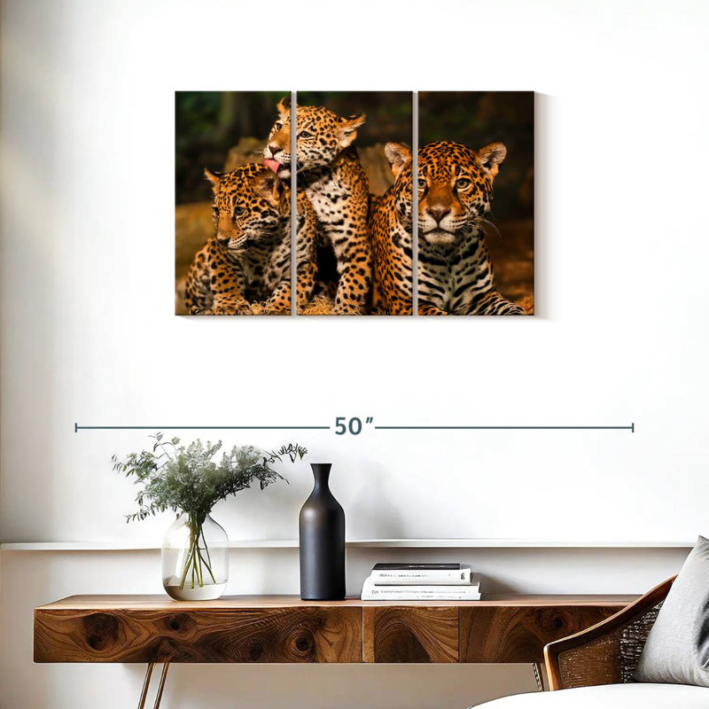 Jaguar Tribe, 20" H x 33" W