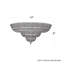 Petit Crystal Deluxe 36 Light 48in x 21in Flush Mount in Polished Gold with Clear Optic Crystals-871761284-871761287