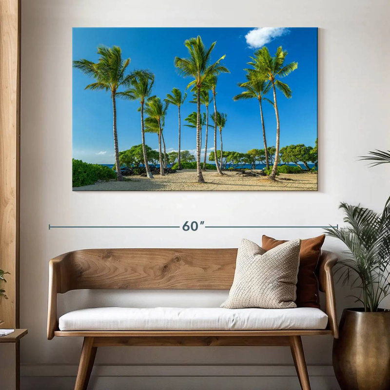 Gillard Kukio Beach Palms, H 34 po x l 51 po
