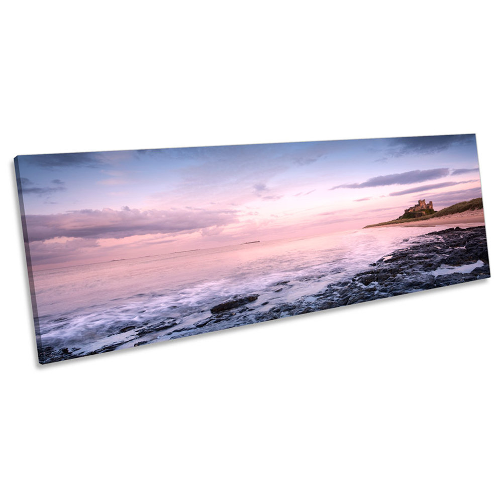 Bamburgh Castle Northumberland - Wrapped Canvas Panoramic Print