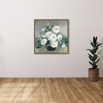 Roses of August II by Julia Purinton - Graphic Art on Canvas