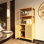 Armoire de rangement en bambou, armoire de salle de bain autoportante avec 2 portes, armoire de plancher pour le salon, la cuisine, le vestibule