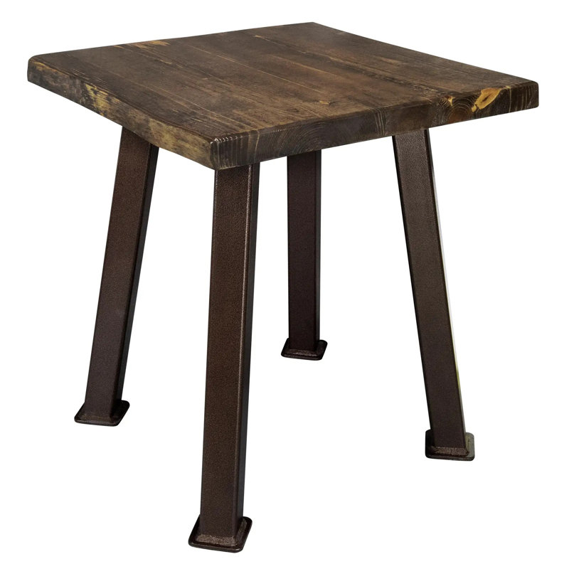 Table de bout Navarra Live Edge, Brun
