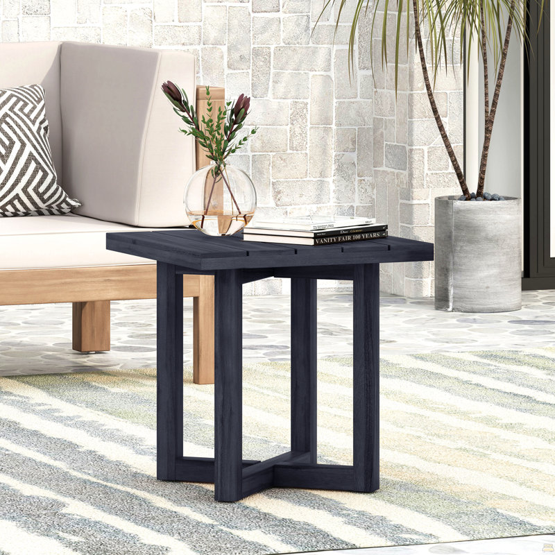 Table d'appoint carrée, Noir