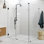 Illume 59 in. x 48.5 in. x 78 in. 90-degree Fully Frameless Wall Hinged Glass Shower Enclosure