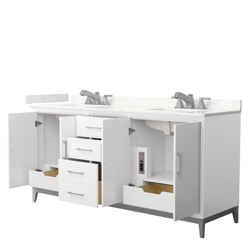 Amici 72'' W Vanity, Brushed Nickel, WDX13317
