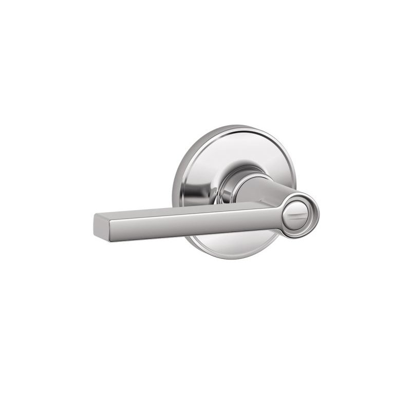 Levier d'intimité avec rosette Solstice, Chrome brillant