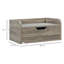 Regetta 40cm W Manufactured Wood Bedside Table