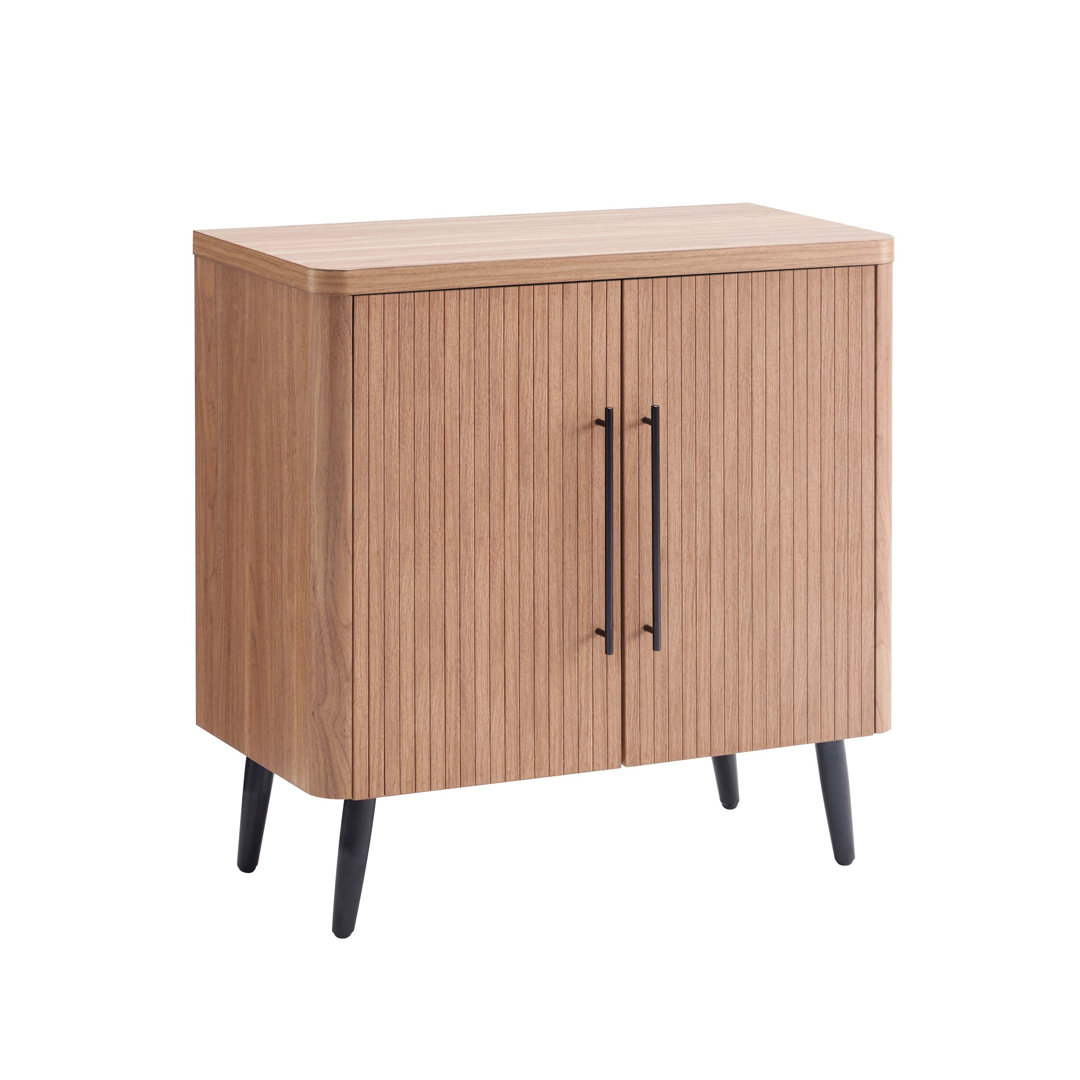 Jodie Mid-Century Modern Accent Cabinet with 2 Adjustable Shelves Manhattan Comfort