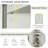 Grey Triangle Bathroom Storage Cabinet With Adjustable Shelves, Freestanding Floor Cabinet For Home Kitchen-485524584