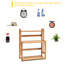 Freestanding Bamboo Spice Rack with Adjustable Racks