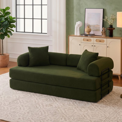 Canapé-lit convertible convertible 4-en-1, canapé-lit modulaire pliable pour salon, chambre à coucher, studio - canapé à compression en boîte