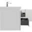 Meuble-lavabo simple 59,0 po avec plateau en résine Raekwan