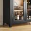 Freestanding Arch Display Cabinet with 3-Color Light Modes and Motion Sensor-327541899