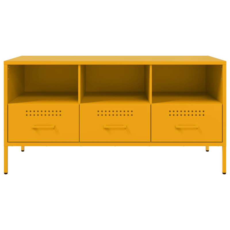 Yes_No_Yes_No_No TV Stand, Mustard Yellow, 100.5cm