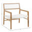 Chloe 26" W Armchair with White Seat