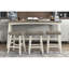 Tabourets de comptoir 24 po 24 po, bois d'hévéa massif, blanc et café, tabourets transitionnels 24,5 po, Fascination-1246877224