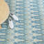 Seneca Machine Printed Polyester Chevron Area Rug in Blue/Gray-2037516337