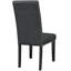 Chaise parsons rembourrée en noir-2116239422