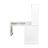 Home Office Computer Desk With Hutch, Antiqued White Finish-1323954063