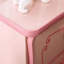 Table de chevet 2 tiroirs Seward en rose clair