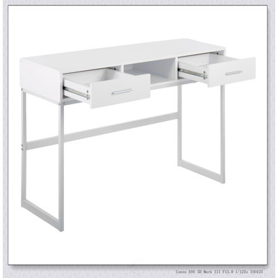 Console contemporaine en métal et bois
