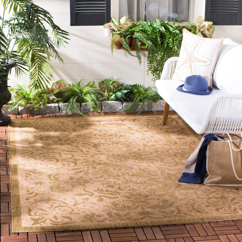 Tapis oriental intérieur / extérieur Herefordshire Performance, Rectangle 9 pi x 12 pi