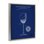 "Wine Glass Blueprint", art mural encadré sur toile flottante par Karl Hronek