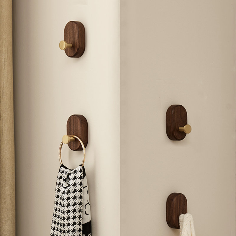 Crochet mural en bois sans perçage (simple)