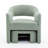 Upholstered Barrel Chair With Ottoman-127663964