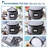 6-Piece Hard Shell Dinnerware Storage Set