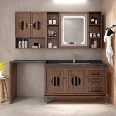 Armoire de salle de bain chinoise rétro