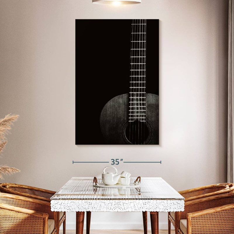Abarca, vieille guitare acoustique, H 51 po x l 34 po