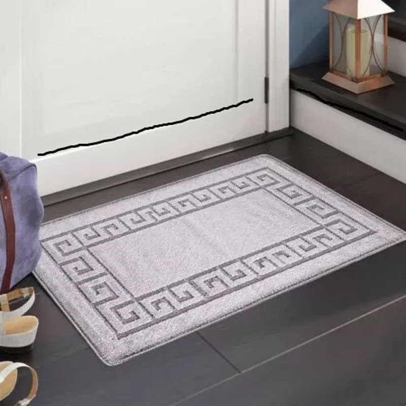 Aidelyn Non-Slip Indoor Doormat, 50cm W x 80cm L, Silver
