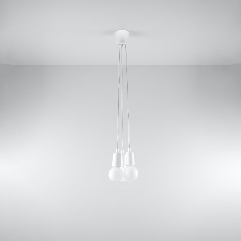 Borofsky - Light White Pendant, 3 Lights, White