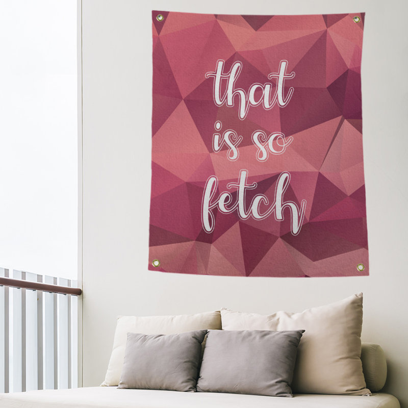 Tapisserie en polyester so fetch art, H 59 pi x l 50 po