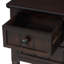 Console étroite, canapé mince avec trois tiroirs de rangement et une tablette inférieure pour le salon, assemblage facile (espresso)-1552397891