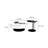Circular microcrystalline stone coffee table