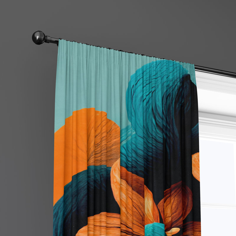 Semi Sheer Curtain Pair, 20" W x 52" L