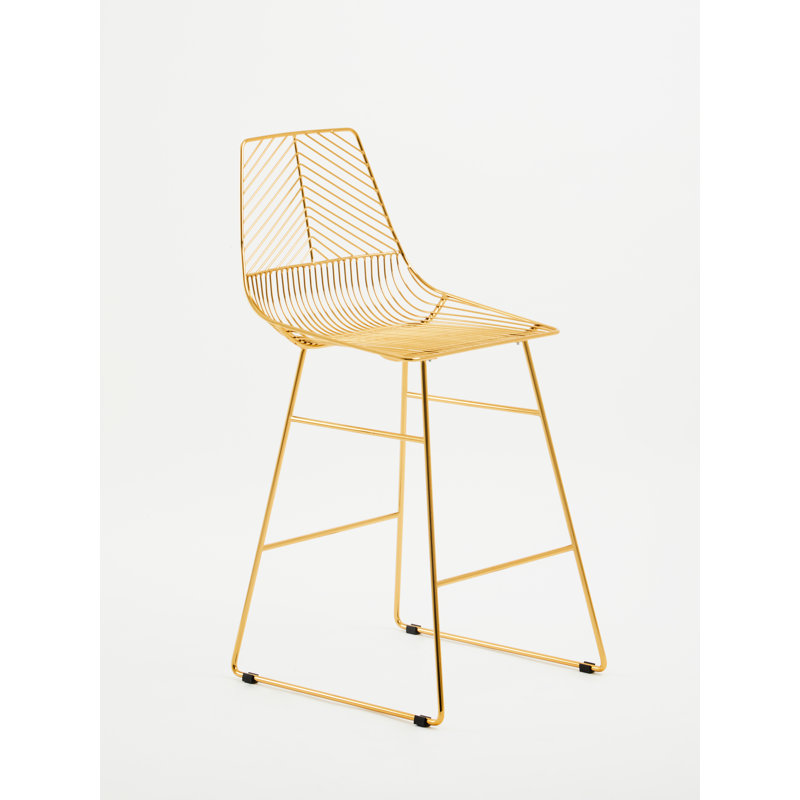 Aileen Steel Outdoor 65.5cm Counter Stool, Gold