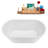 53.9'' x 29.3'' Freestanding Soaking Acrylic Bathtub-95288438