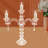 10.5 H Crytal 3-arm Tabletop Candelabra
