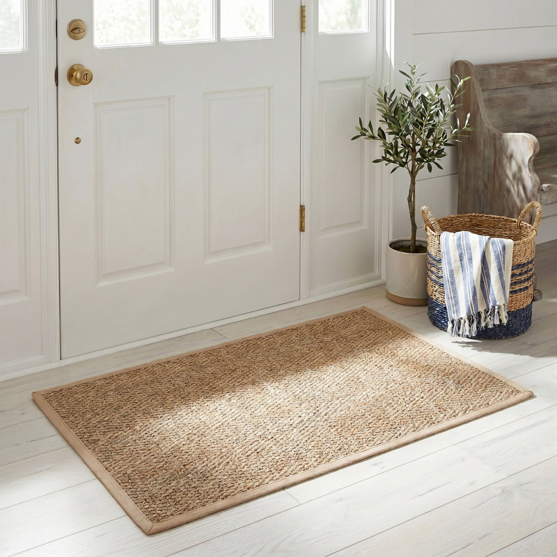 Tapis naturel / beige Carolene Seagrass, Rectangle 2 pi 6 po x 4 pi