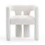 Bone White Upcycled Fabric Chair