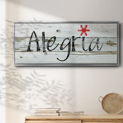 Toile encadrée Alegria