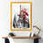 Impression dorée sur toile encadrée